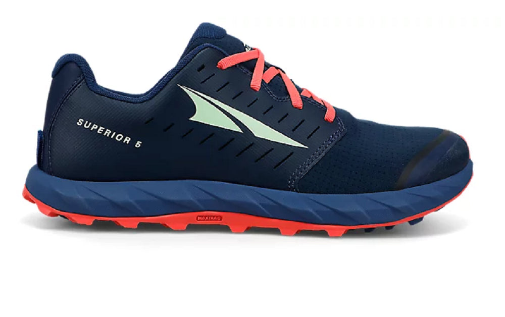 Women's Altra Superior 5 Trail Running Shoe Dark Blue