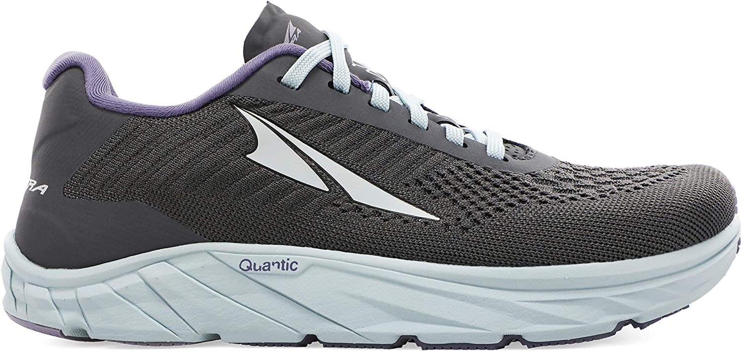 Altra Women's Torin 4.5 Plush Road Running Shoe in Dark Gray from the side