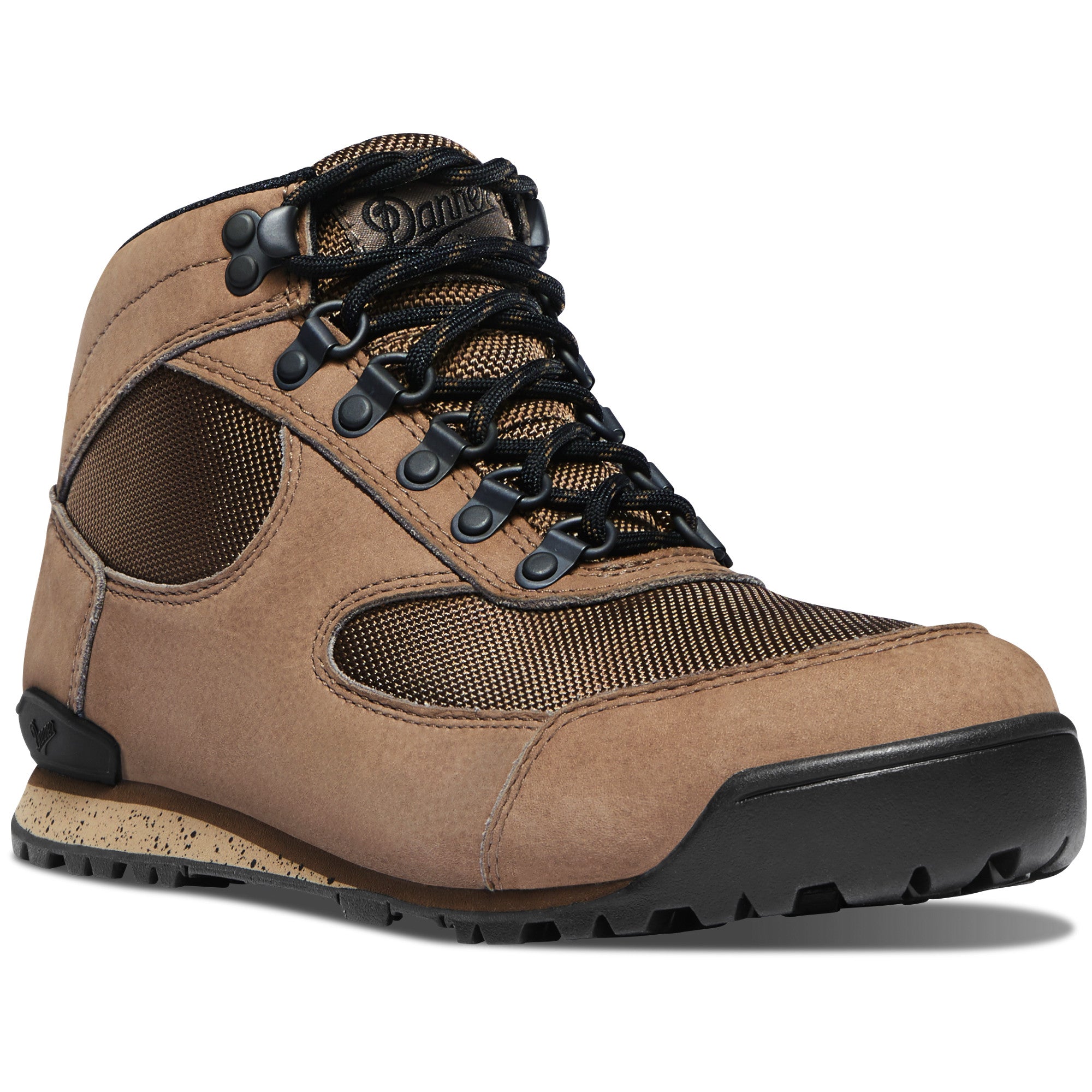 Danner Women's Jag 4.5" Waterproof Hiking Boot in Sandy Taupe from the side
