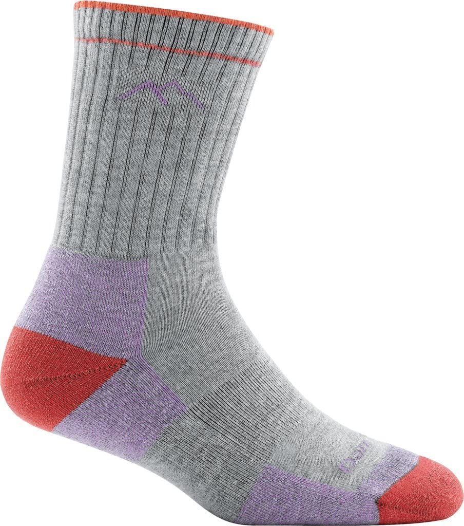 Women's Hiker Coolmax Micro Crew Midweight With Cushion Sock in Light Gray