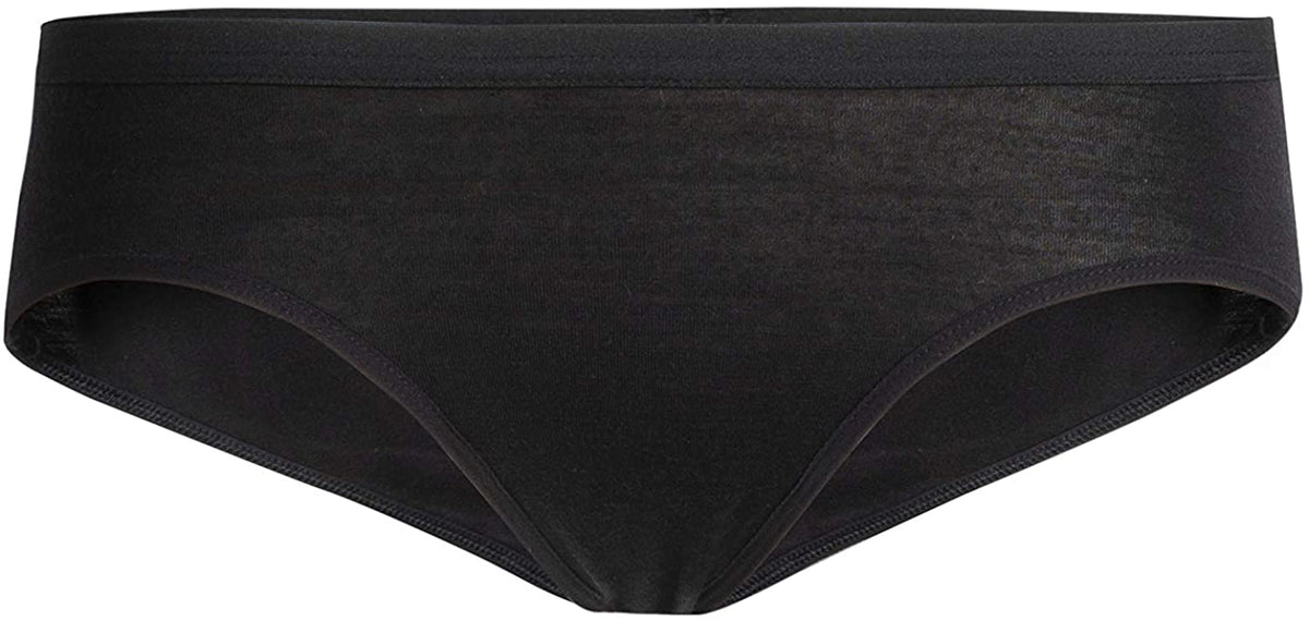 Women's Icebreaker Merino Siren Hipkini Briefs in Black from the front