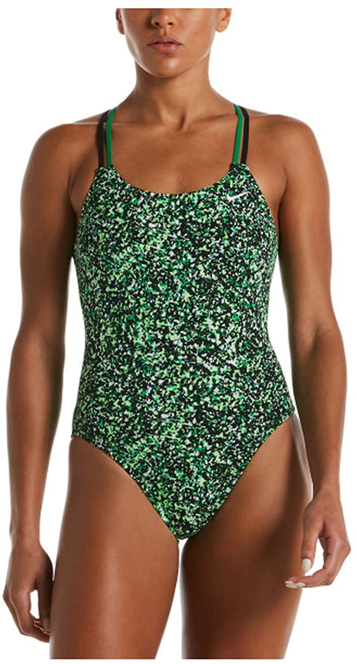 Women's Nike Pixel Party Spiderback One Piece in Court Green