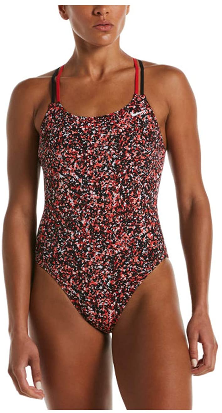 Women's Nike Pixel Party Spiderback One Piece in University Red
