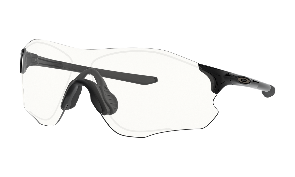 Women's Oakley Evzero Path Sunglasses in Polished Black Clear