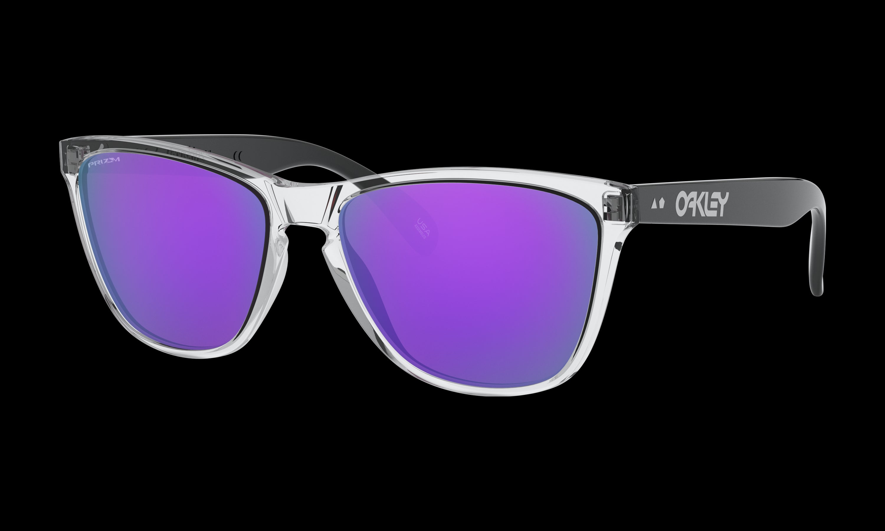 Women's Oakley Frogskins 35Th (Asia Fit) Sunglasses in Polished Clear Prizm Violet