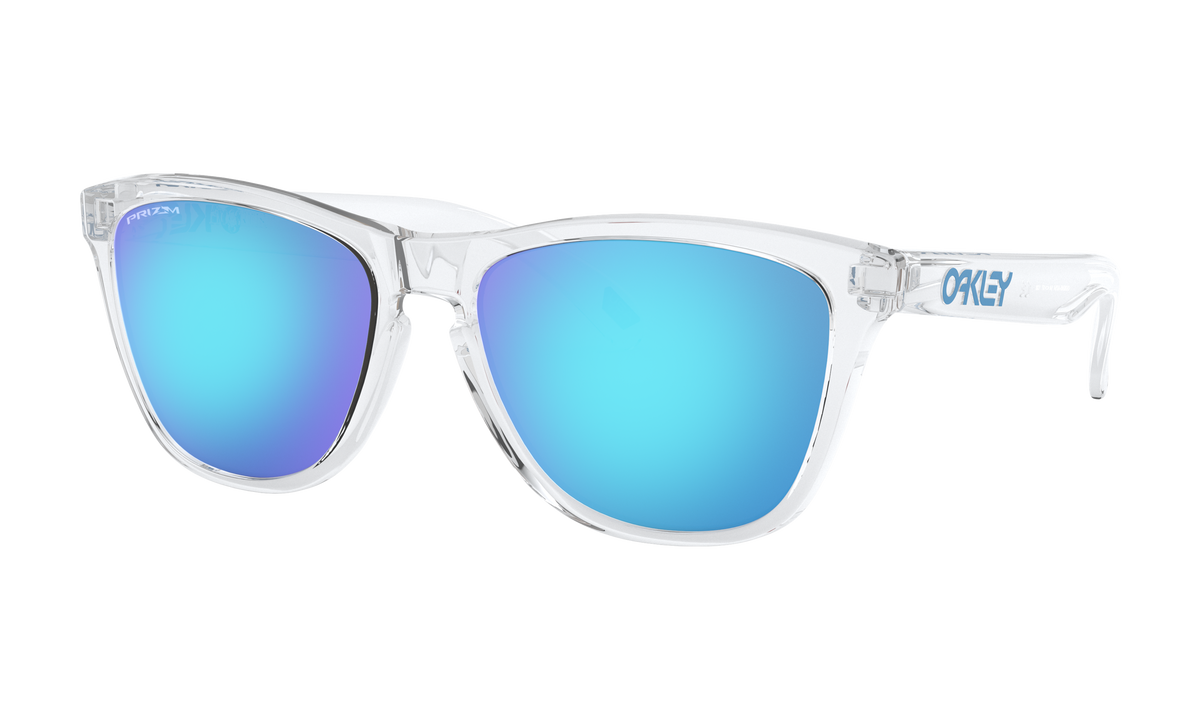 Women's Oakley Frogskins (Asia Fit) Sunglasses in Crystal Clear Prizm Sapphire