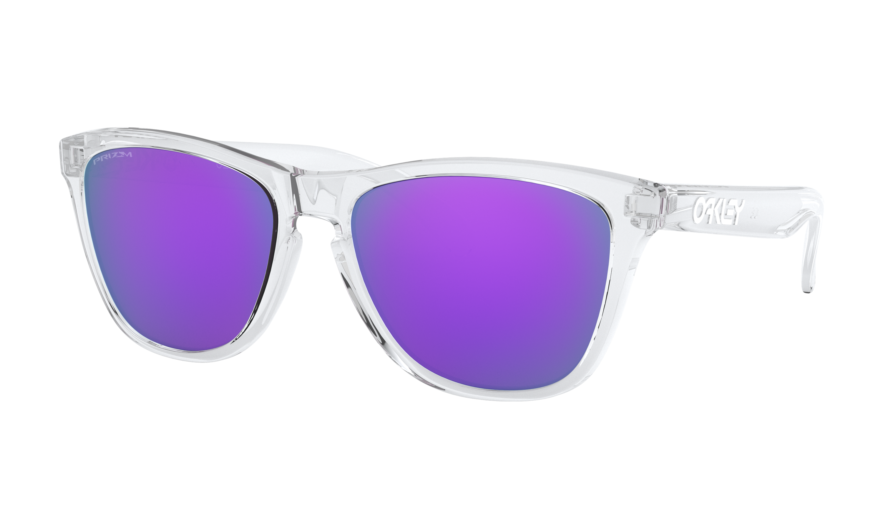 Women's Oakley Frogskins (Asia Fit) Sunglasses in Polished Clear Prizm Violet