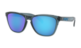 Women's Oakley Frogskins Sunglasses in Crystal Black Prizm Sapphire Polarized 