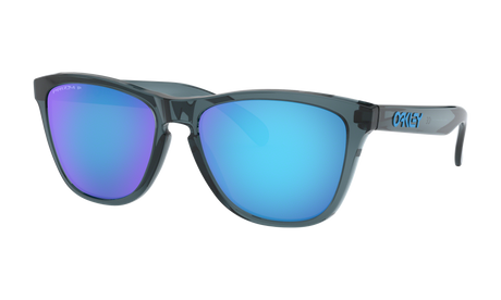 Women's Oakley Frogskins Sunglasses in Crystal Black Prizm Sapphire Polarized 