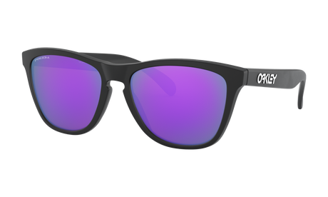 Women's Oakley Frogskins Sunglasses in Matte Black Prizm Violet