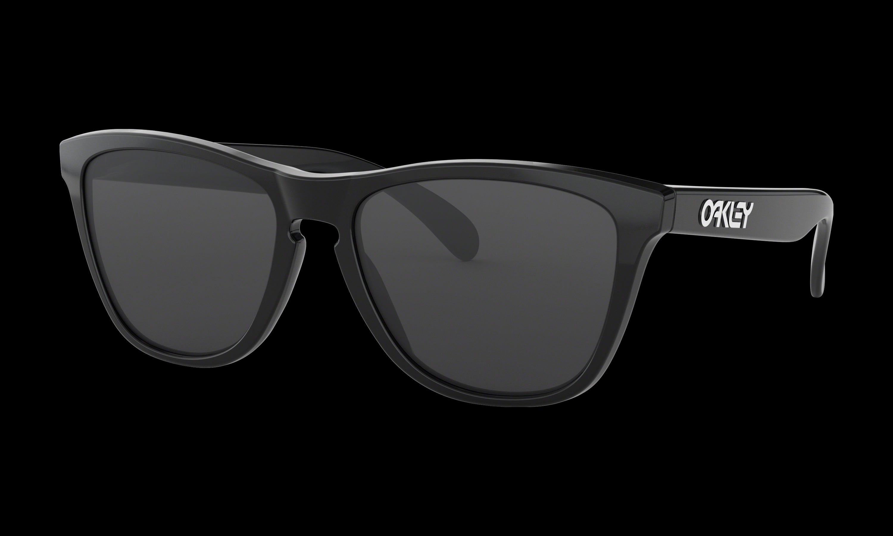 Women's Oakley Frogskins Sunglasses in Polished Black Grey