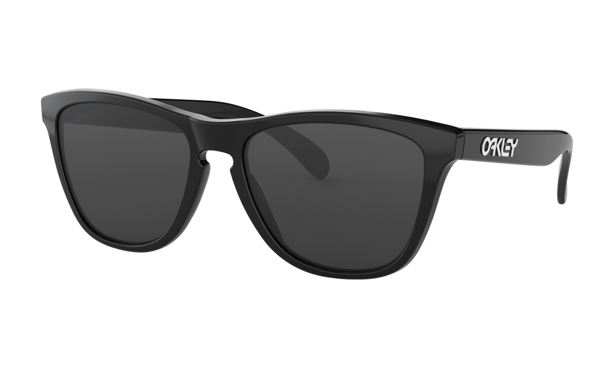 Women's Oakley Frogskins Sunglasses in Polished Black Grey