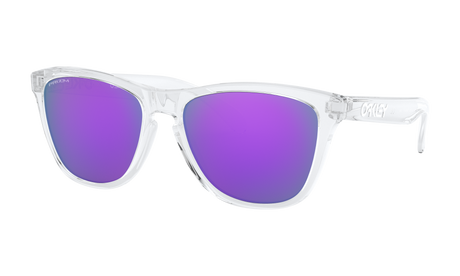 Women's Oakley Frogskins Sunglasses in Polished Clear Prizm Violet