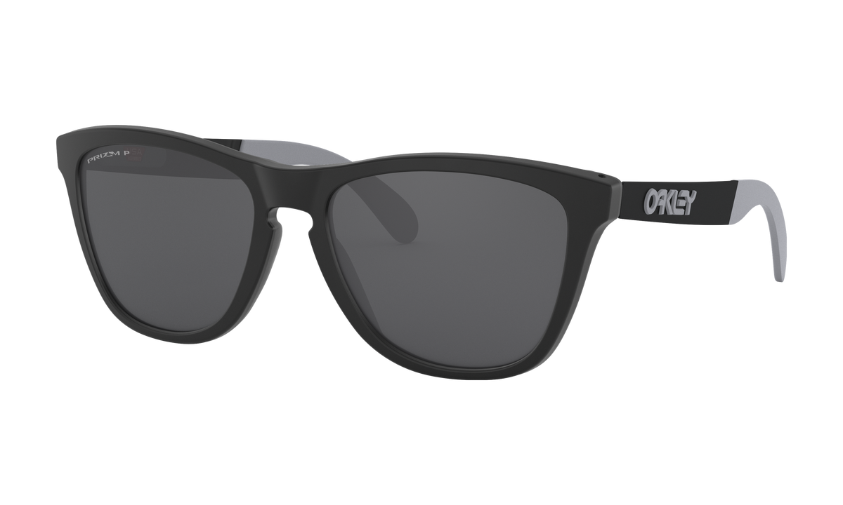 Women's Oakley Frogskins Mix (Asia Fit) Sunglasses in Matte Black Ink Prizm Black Polarized 