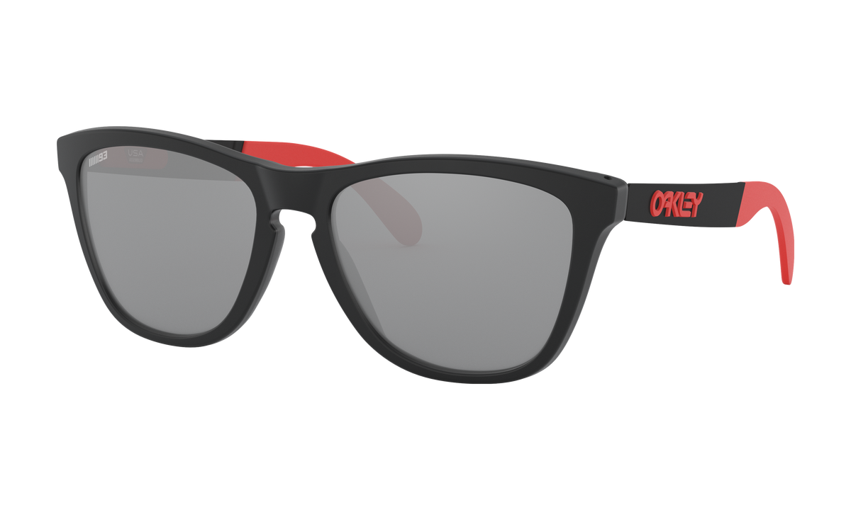 Women's Oakley Frogskins Mix Sunglasses in Matte Black Ink Prizm Black 