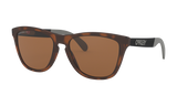 Women's Oakley Frogskins Mix Sunglasses in Matte Brown Tortoise Prizm Tungsten Polarized 