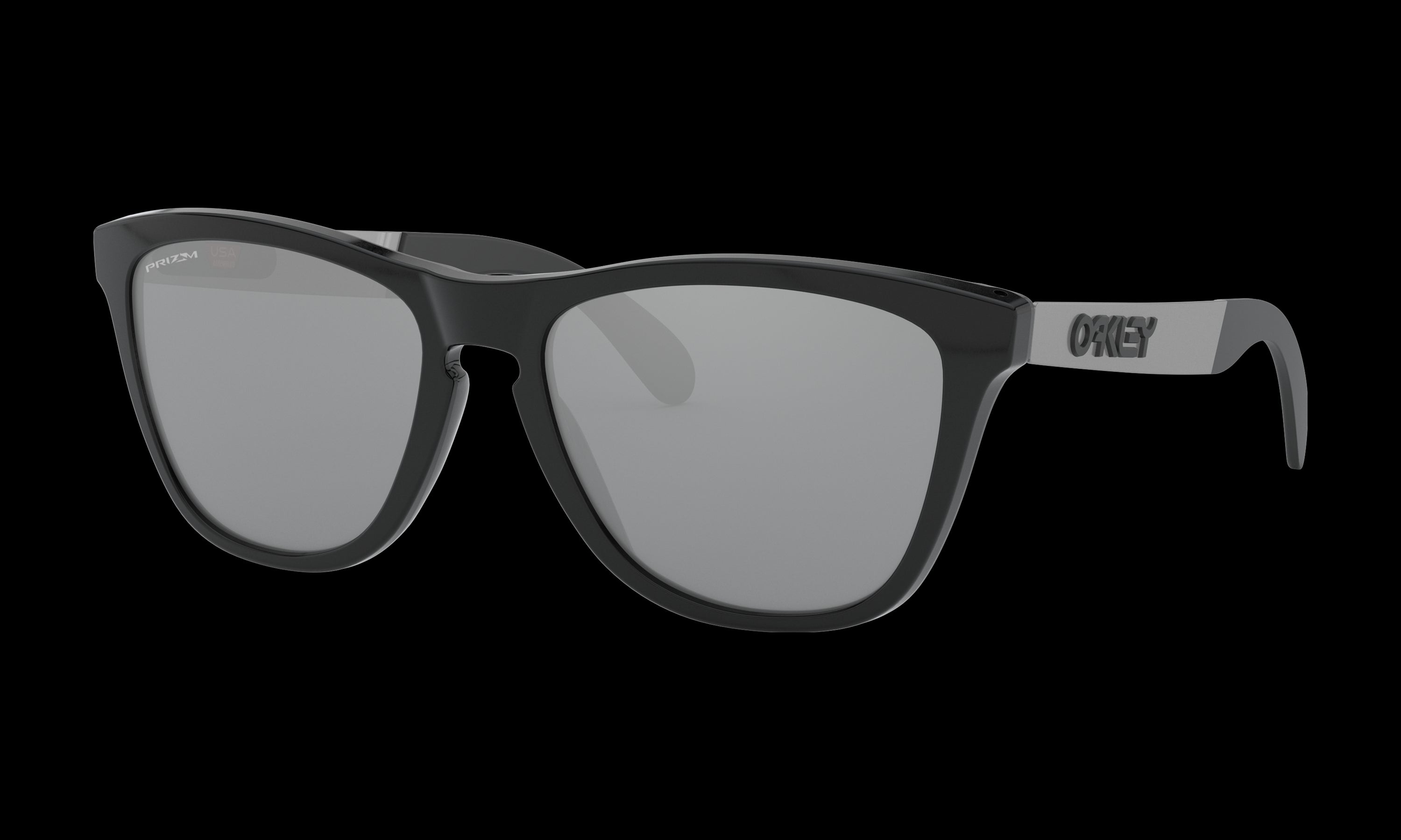 Women's Oakley Frogskins Mix Sunglasses in Polished Black Prizm Black 