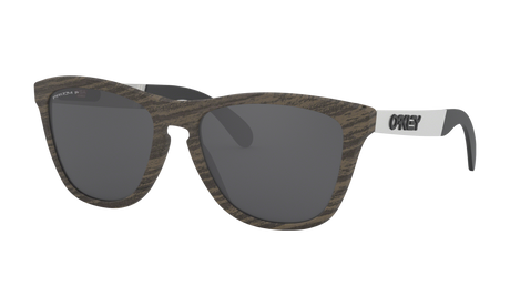Women's Oakley Frogskins Mix Sunglasses in Woodgrain Prizm Black Polarized 