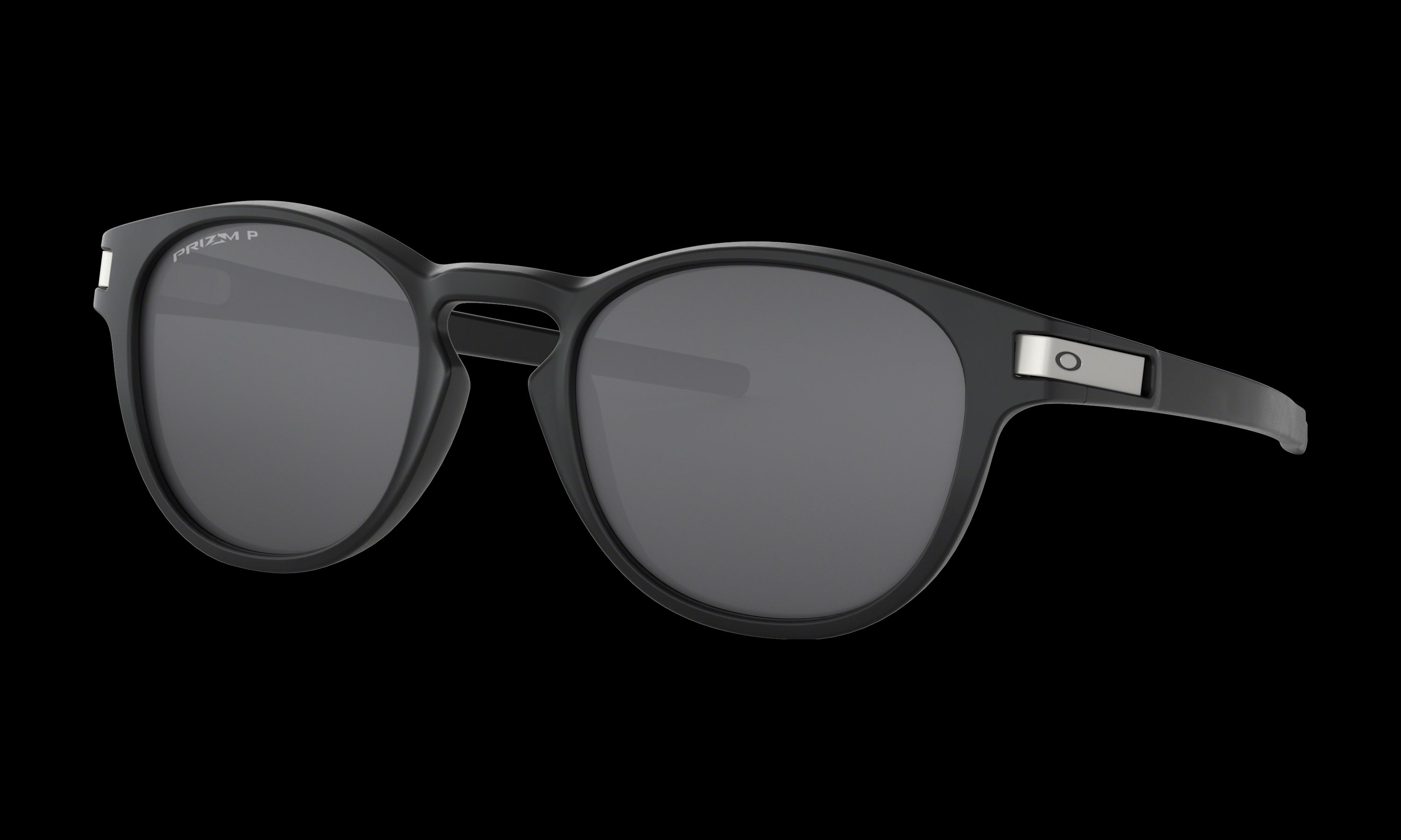 Women's Oakley Latch (Asia Fit) Sunglasses in Matte Black Ink Prizm Black Polarized 
