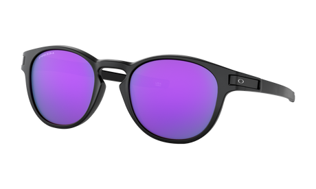 Women's Oakley Latch (Asia Fit) Sunglasses in Matte Black Prizm Violet