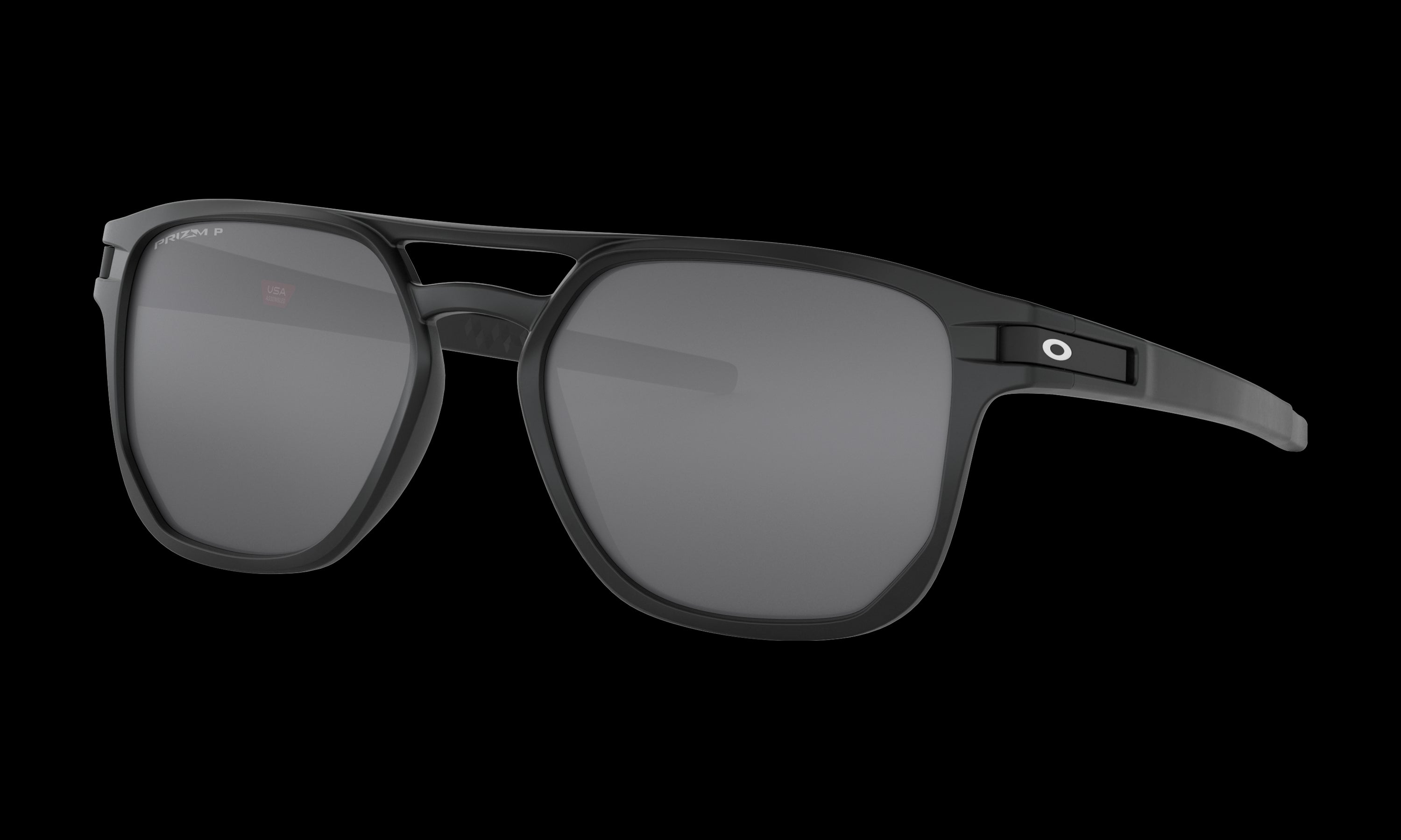 Women's Oakley Latch Beta Sunglasses in Matte Black Prizm Black Polarized 