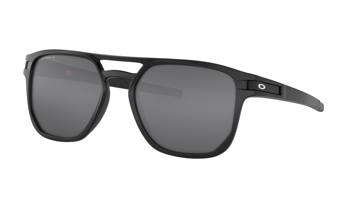 Women's Oakley Latch Beta Sunglasses in Matte Black Prizm Black Polarized 