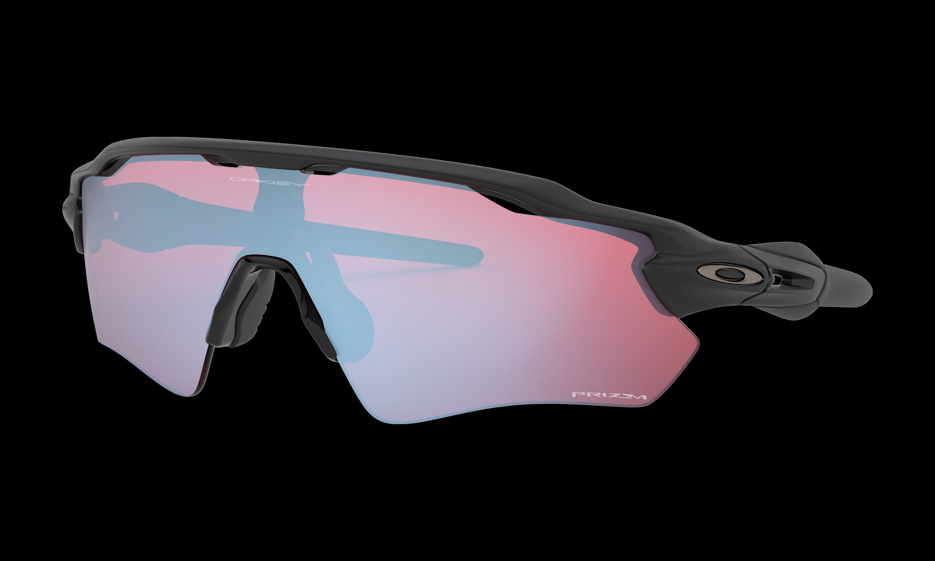 Women's Oakley Radar Ev Path Sunglasses in Matte Black Prizm Snow Sapphire