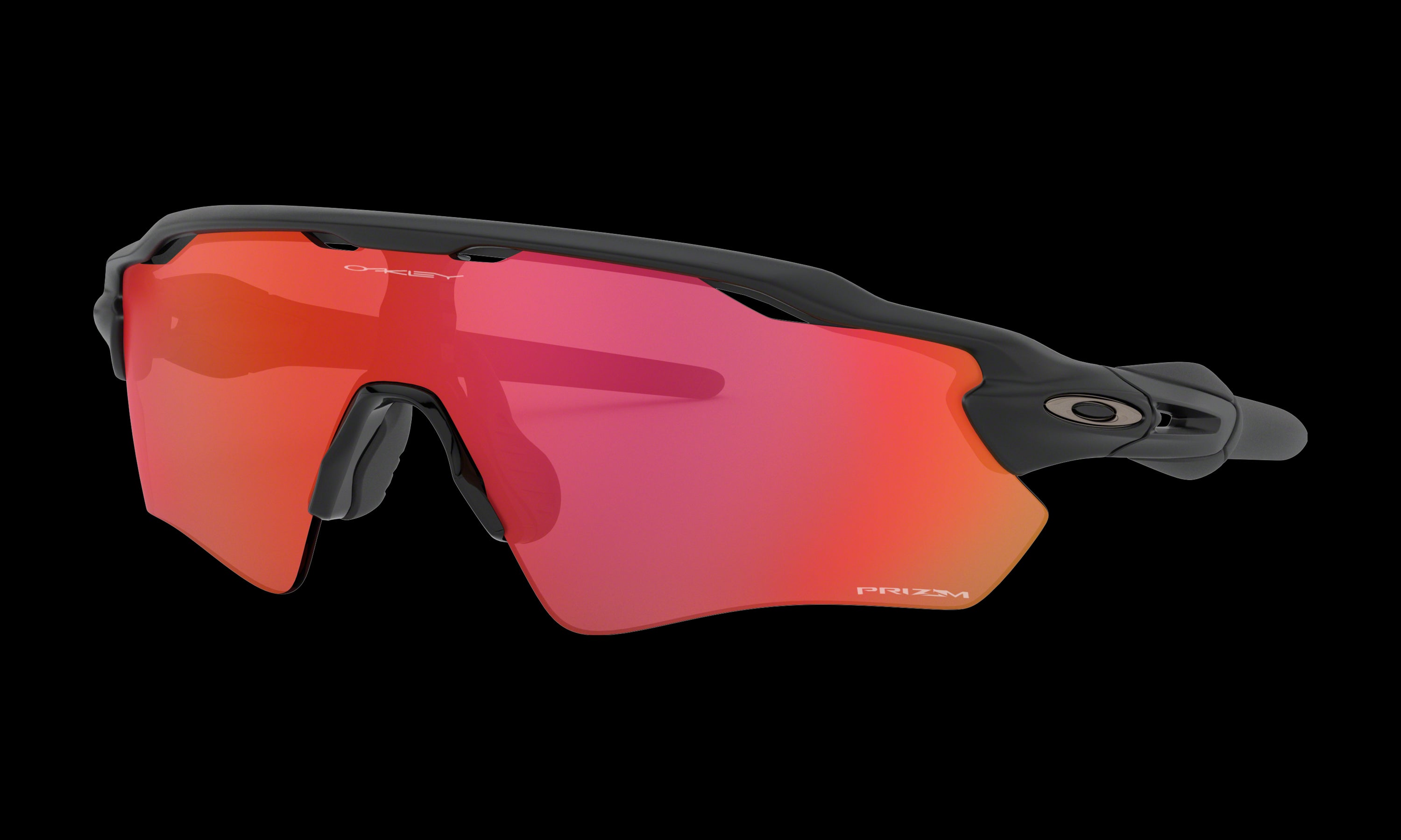 Women's Oakley Radar Ev Path Sunglasses in Matte Black Prizm Trail Torch