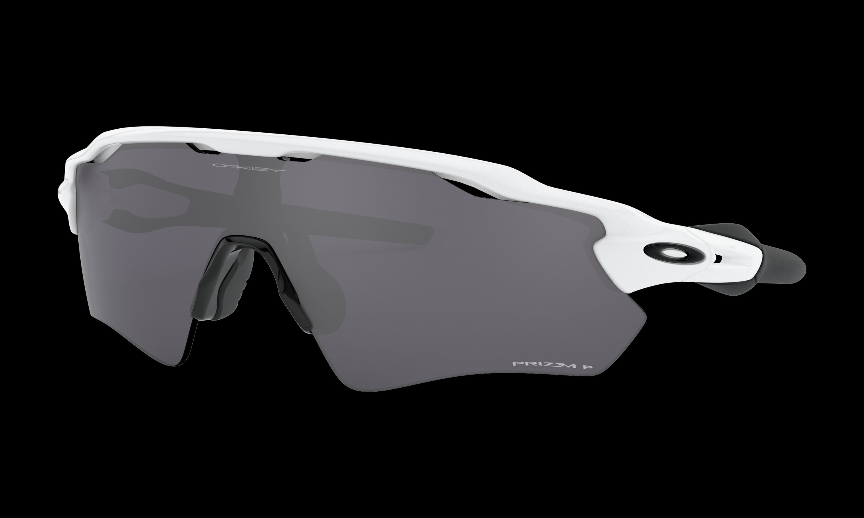 Oakley radar ev path polished white prizm black hot sale polarized