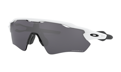 Women's Oakley Radar Ev Path Sunglasses in Polished White Prizm Black Polarized 
