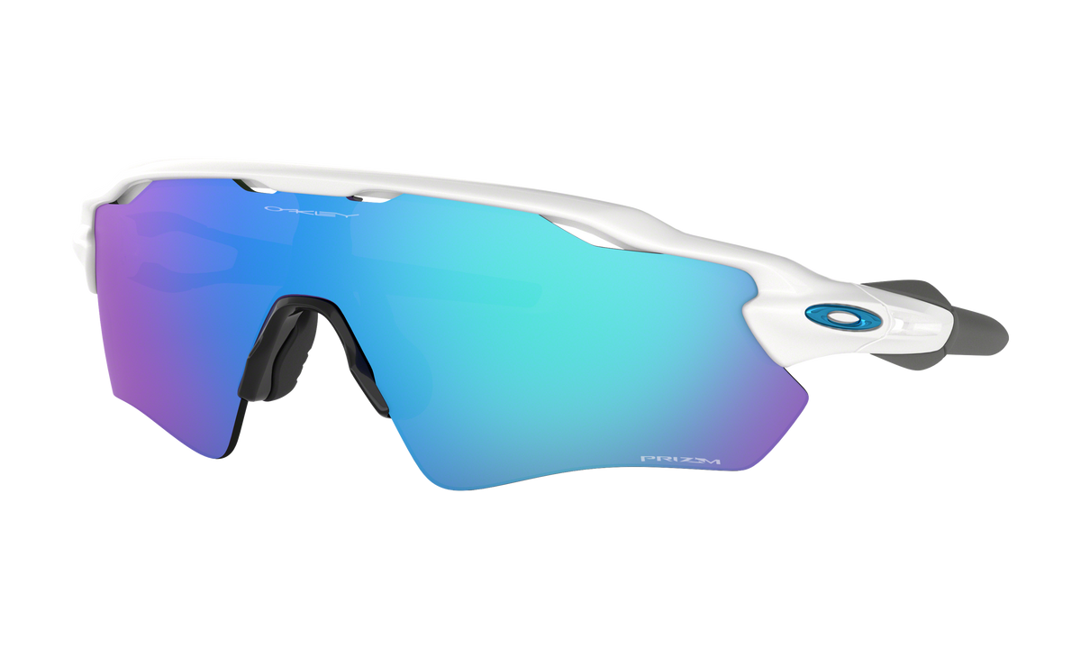Women's Oakley Radar Ev Path Sunglasses in Polished White Prizm Sapphire