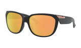 Women's Oakley Rev Up Sunglasses in Matte Black Prizm Rose Gold Polarized 