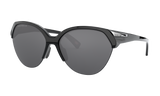 Women's Oakley Trailing Point Sunglasses in Polished Black Prizm Black Polarized 