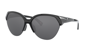 Women's Oakley Trailing Point Sunglasses in Polished Black Prizm Black Polarized 