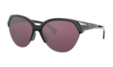 Women's Oakley Trailing Point Sunglasses in Polished Black Prizm Road Black 