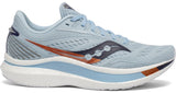 Women's Saucony Endorphin Speed Running Shoe in Sky/Midnight from the side view
