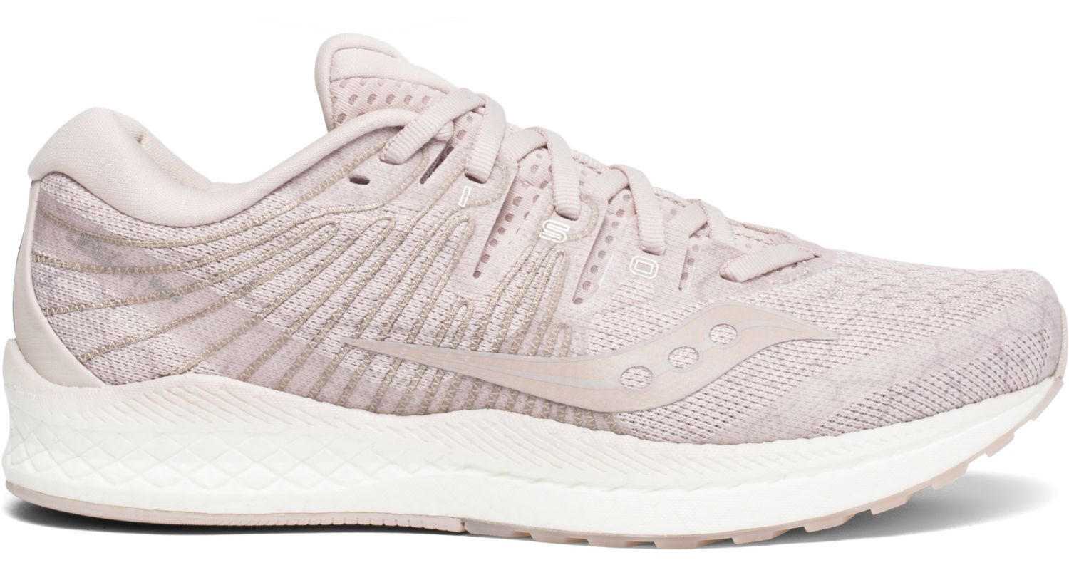 Saucony Women's Liberty Iso 2 Running Shoe in Blush Quake from the side