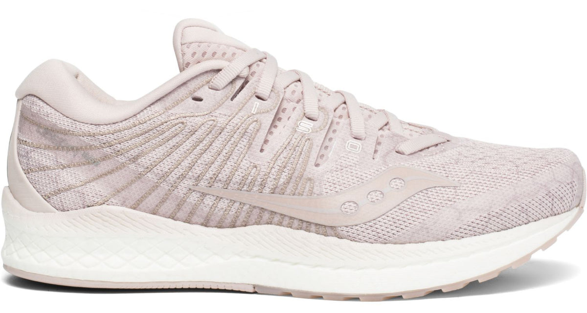 Saucony Women's Liberty Iso 2 Running Shoe in Blush Quake from the side