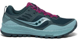 Women's Saucony Xodus 10 Trail Running Shoe in  Marine/Fuchsia