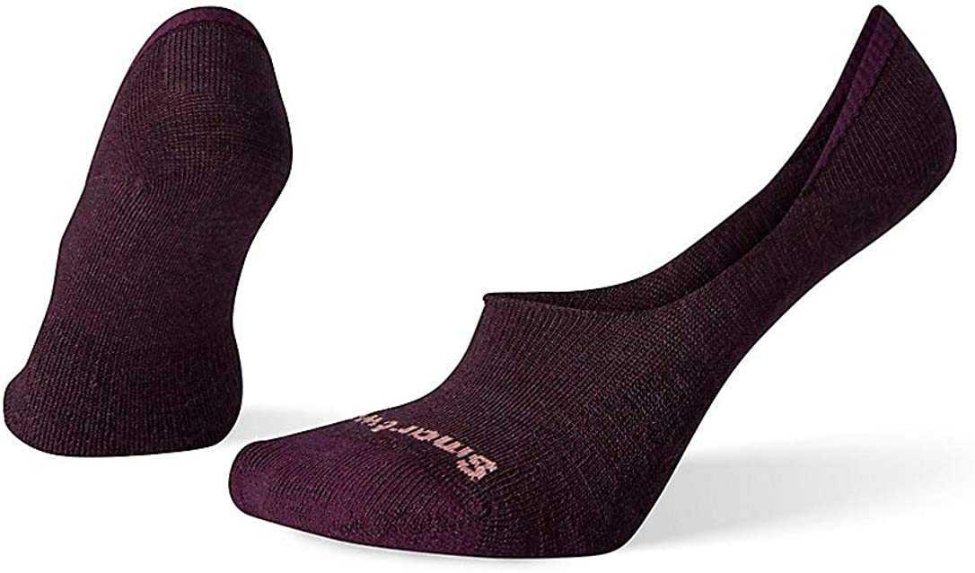 Women's Smartwool Cushion Hide and Seek No Show Sock in Bordeaux