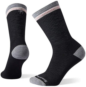 Women's Smartwool Hike Medium Best Friend Crew Socks in Black from the side view