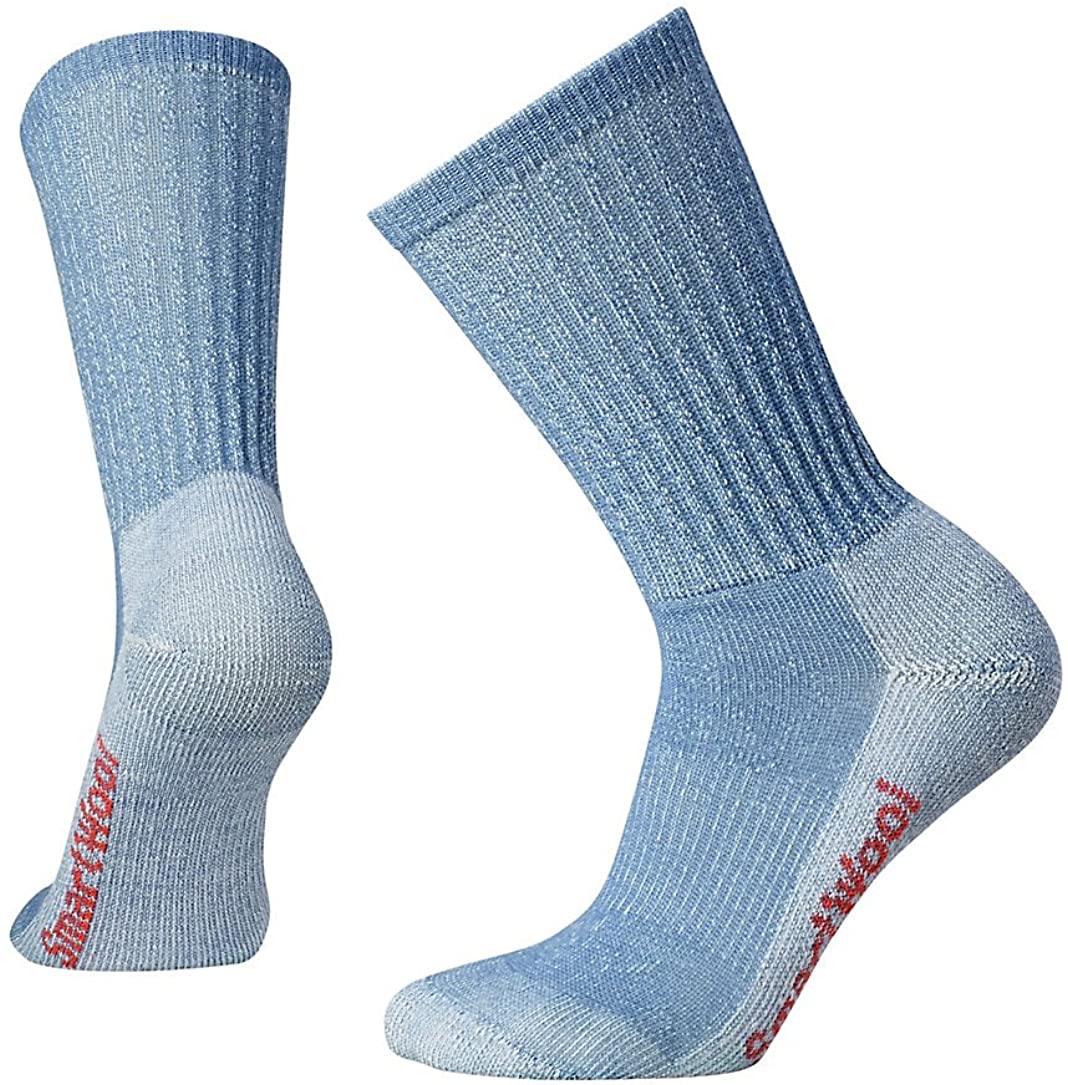 Women's Smartwool Hiking Crew Sock in Blue Steel from the side