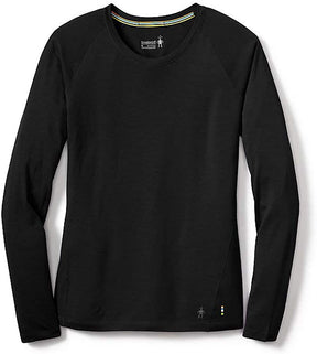 Women's Smartwool Merino 150 Base Layer Long Sleeve in Black from the side view