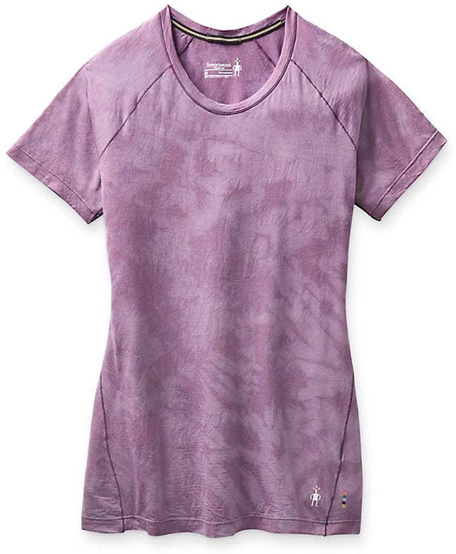 Women's Smartwool Merino 150 Base Layer Short Sleeve in Dusk Marble Wash view from the front