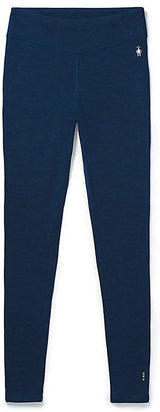 Women's Smartwool Merino 250 Base Layer Bottom in Alpine Blue Heather from the front view