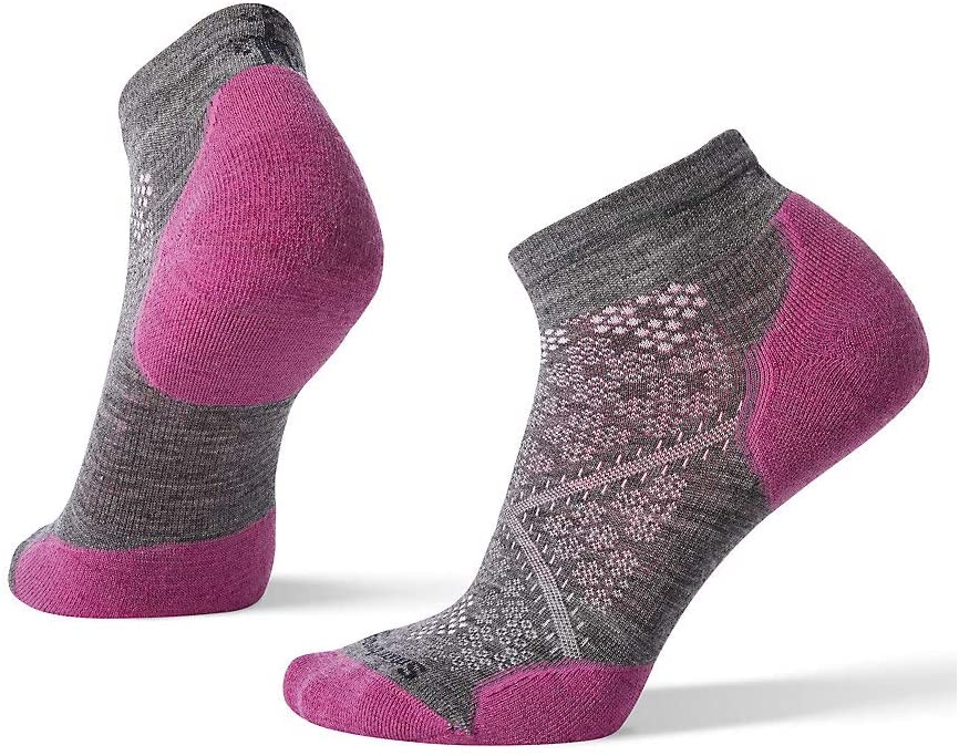 Women's Smartwool PhD Run Light Elite Low Cut Meadow Mauve from the bottom