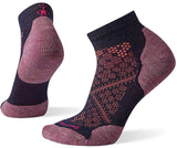 Women's Smartwool PhD Run Light Elite Low Cut Sock in Deep Navy from the side