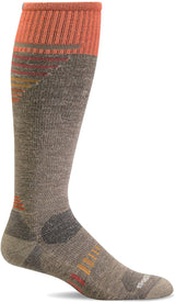 Sockwell Women's Ascend II Knee High Compression Sock in Khaki from the side
