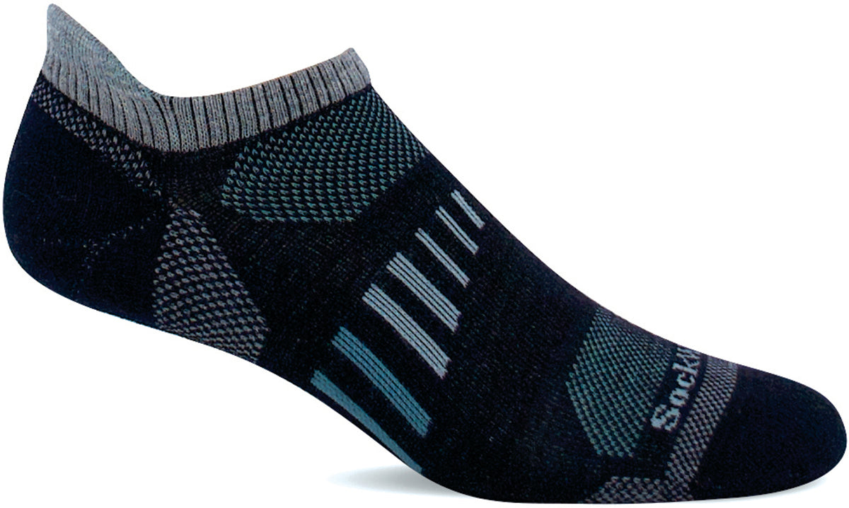 Women's Sockwell Ascend II Micro Moderate Compression Sock in Navy from the front view