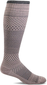 Sockwell Women's Micro Grade Moderate Graduated Compression Sock in Rose from the side